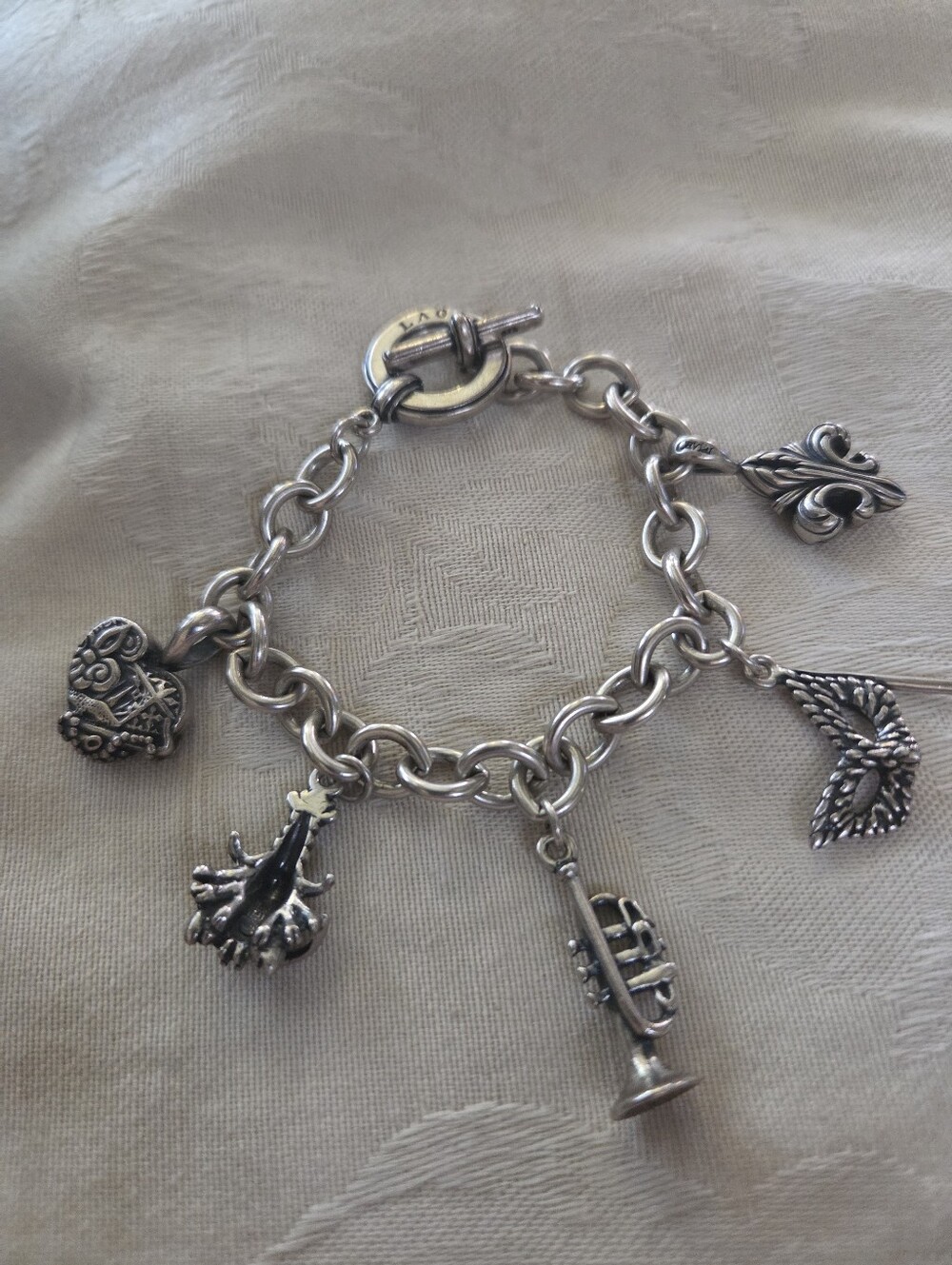 LAGOS Sterling Silver New Orleans (NOLA) Charm Bracelet- Retired